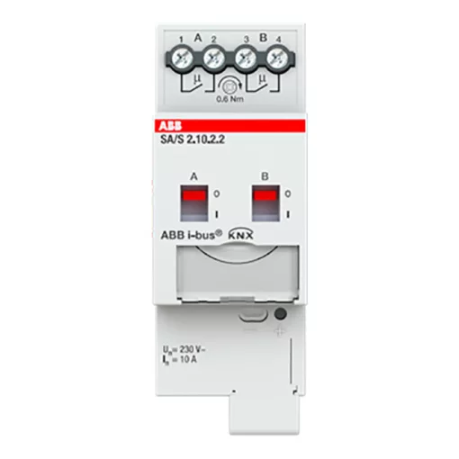 ABB SA/S2.10.2.2 KNX kapcsolóaktor 10 A | 2 kimenetes