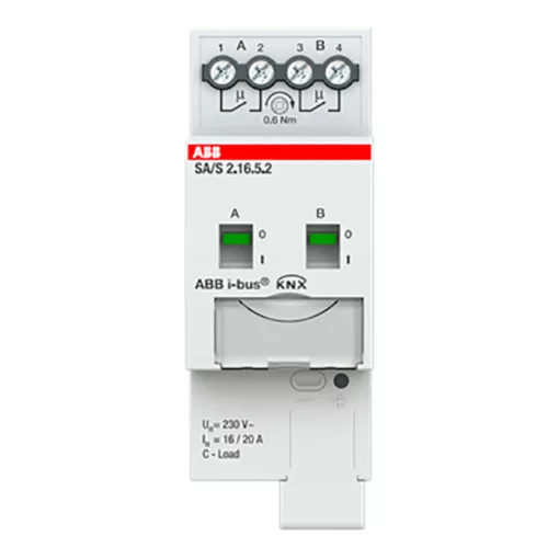 ABB SA/S2.16.5.2 KNX kapcsolóaktor 16 A C-terhelés | 2 kimenetes