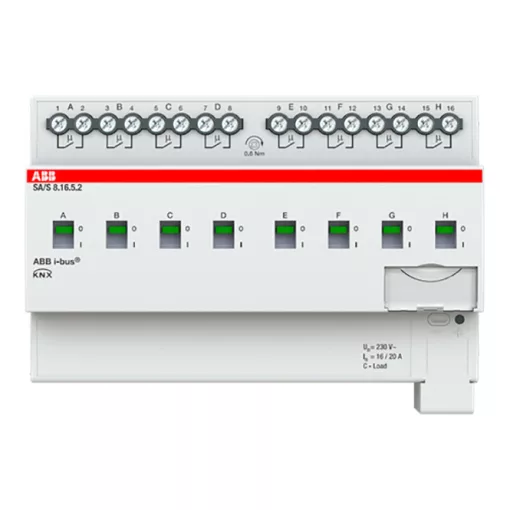 ABB SA/S8.16.5.2 KNX kapcsolóaktor 16 A C-Last | 8 kimenetes