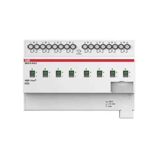 ABB SA/S8.16.6.2 KNX kapcsolóaktor áramfelismeréssel 16 A | 8 kimenetes