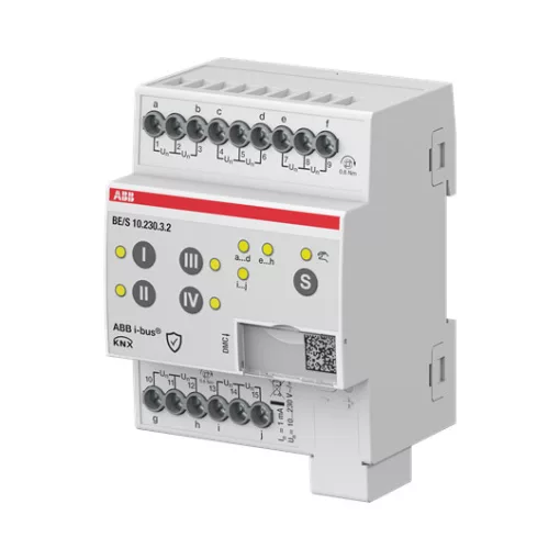 ABB BE/S10.230.3.2 KNX bináris bemenet potenciálmentes | 10-csatornás, 10-230 V, manuális, DIN sínre