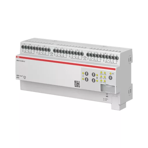 ABB JRA/S12.230.2.2 KNX redőnyaktor 230 V | 12-csatornás, kézi vezérléssel