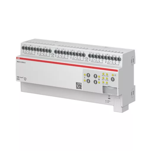 ABB JRA/S12.230.5.2 KNX redőnyaktor 230 V | 12-csatornás, manuális kezelés, menetidő-mérés