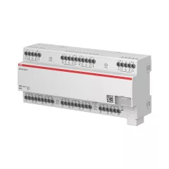   ABB JRA/S8.230.4.2 KNX redőnyaktor 230 V | 8-csatornás, menetidő-mérés, 12 bináris bemenet