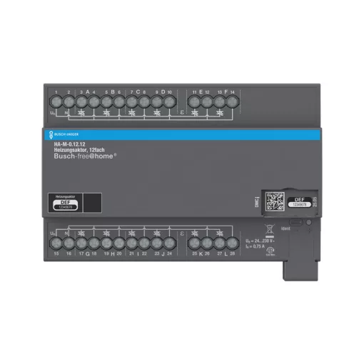 BUSCH-JAEGER HA-M-0.12.12 fűtésaktor REG free@home | 12-csatornás, 230 V