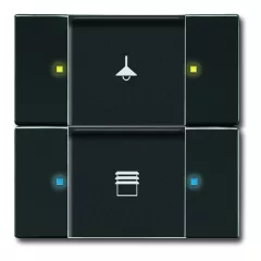   BUSCH-JAEGER 6126/02-81 KNX tapintásérzékelő kezelőelem | 2-csatornás | antracit