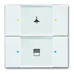   BUSCH-JAEGER 6126/02-84 KNX tapintásérzékelő kezelőelem | 2-csatornás | stúdiófehér