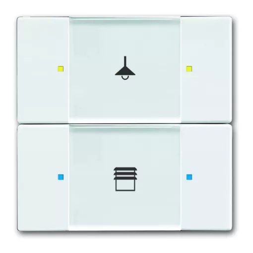 BUSCH-JAEGER 6126/02-84 KNX tapintásérzékelő kezelőelem | 2-csatornás | stúdiófehér