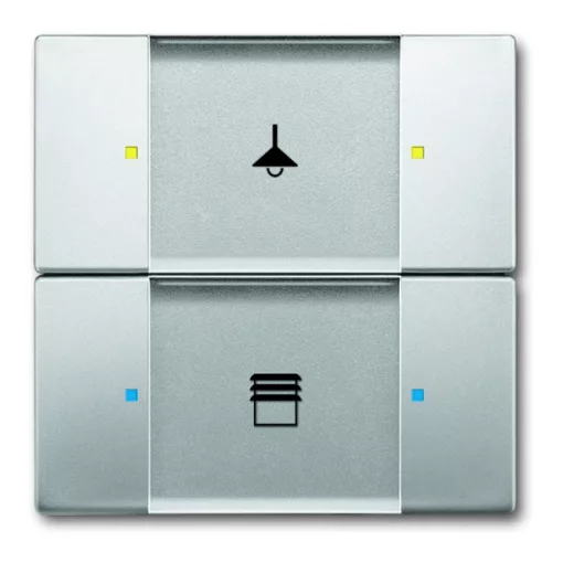BUSCH-JAEGER 6126/02-866 KNX tapintásérzékelő kezelőelem | 2-csatornás | nemesacél