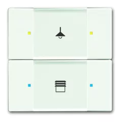   BUSCH-JAEGER 6126/02-884 KNX tapintásérzékelő kezelőelem | 2-csatornás | stúdiófehér matt