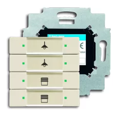   BUSCH-JAEGER 6127/01-82 KNX tapintásérzékelő | 4-csatornás | elefántcsontfehér