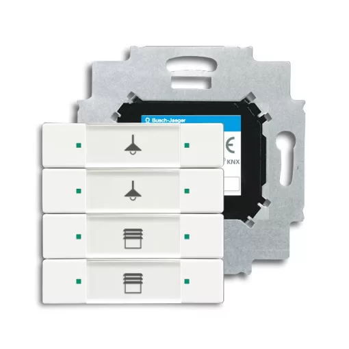 BUSCH-JAEGER 6127/01-884 KNX tapintásérzékelő | 4-csatornás | stúdiófehér matt