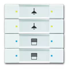   BUSCH-JAEGER 6127/02-84 KNX tapintásérzékelő kezelőelem | 4-csatornás | stúdiófehér