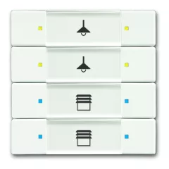  BUSCH-JAEGER 6127/02-884 KNX tapintásérzékelő kezelőelem | 4-csatornás | stúdiófehér matt