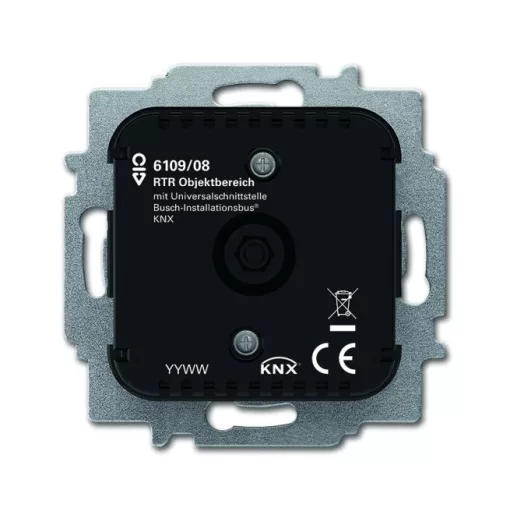 BUSCH-JAEGER 6109/08 KNX tapintásérzékelő UP | RTR, fűtés/hűtés, 5 bemenet, objektumterület