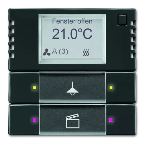 BUSCH-JAEGER 6128/28-81 KNX tapintásérzékelő kezelőelem RTR | antracit
