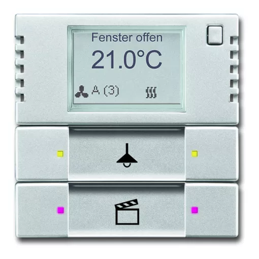 BUSCH-JAEGER 6128/28-83 KNX tapintásérzékelő kezelőelem RTR | ezüst-alumínium