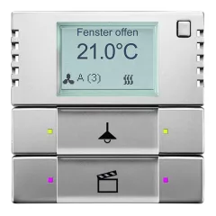   BUSCH-JAEGER 6128/28-866 KNX tapintásérzékelő kezelőelem RTR | nemesacél