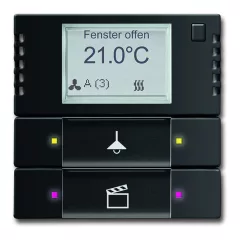   BUSCH-JAEGER 6128/28-885 KNX tapintásérzékelő kezelőelem RTR | fekete matt