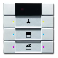   BUSCH-JAEGER 6129/01-83 KNX tapintásérzékelő IR | ezüst alumínium