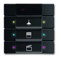   BUSCH-JAEGER 6129/01-885 KNX tapintásérzékelő IR | fekete matt