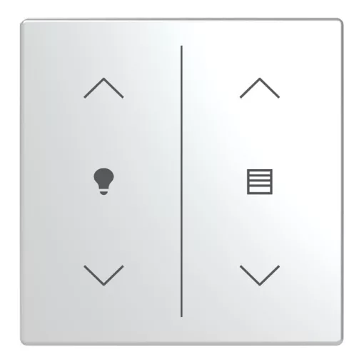 BUSCH-JAEGER LFDW/A.2.63.11-866 Billentyű Keypad future-höz | 2-es, nyilak, fény bal, redőny jobb | nemesacél