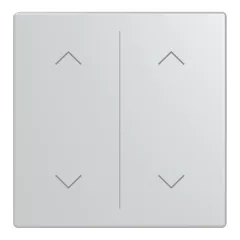   BUSCH-JAEGER LFAW/A.2.63.11-83 Wippe für Keypad future | 2-es, nyilak | alumíniumezüst