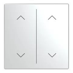   BUSCH-JAEGER LFAW/A.2.63.11-866 Billenőkapcsoló Keypad future-höz | 2-es, nyilak | nemesacél
