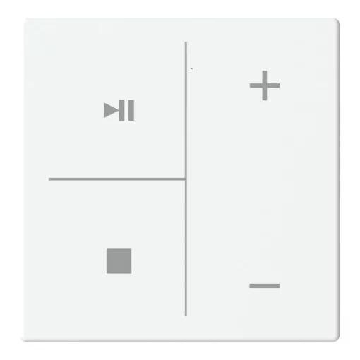 BUSCH-JAEGER LFMW/A.4.63.11-884 Billenőkapcsoló Keypad future-höz | 4-es, Zenevezérlés | stúdiófehér matt