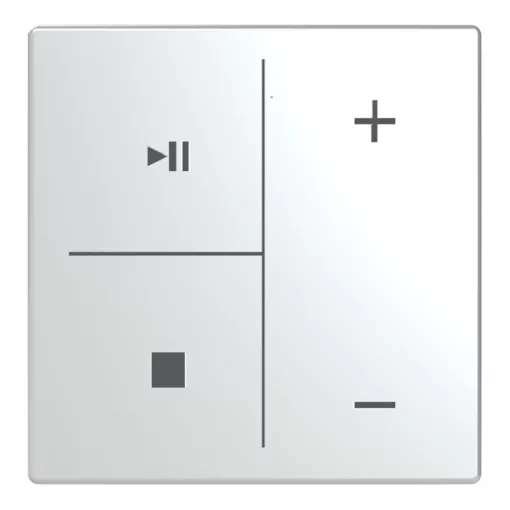 BUSCH-JAEGER LFMW/A.4.63.11-866 Billenőkapcso Keypad future-höz | 4-csatornás, zenevezérlés | nemesacél
