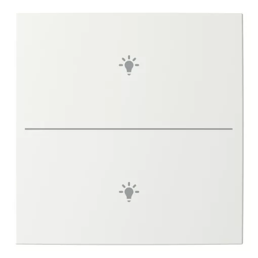 BUSCH-JAEGER LFBT/A.2.55.11-914 Taste für Keypad balance SI | 2-fach, Licht | alpinweiß