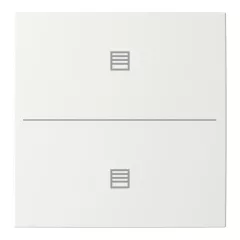   BUSCH-JAEGER LFJT/A.2.55.11-914 Taste für Keypad balance SI | 2-csatornás, redőny | alpinweiß