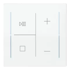   BUSCH-JAEGER LFMW/A.4.70.11-44G Keypad gomb | 4-csatornás, zenevezérlés | stúdiófehér fényes