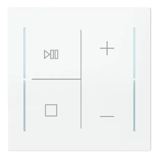 BUSCH-JAEGER LFMW/A.4.70.11-44G Keypad gomb | 4-csatornás, zenevezérlés | stúdiófehér fényes