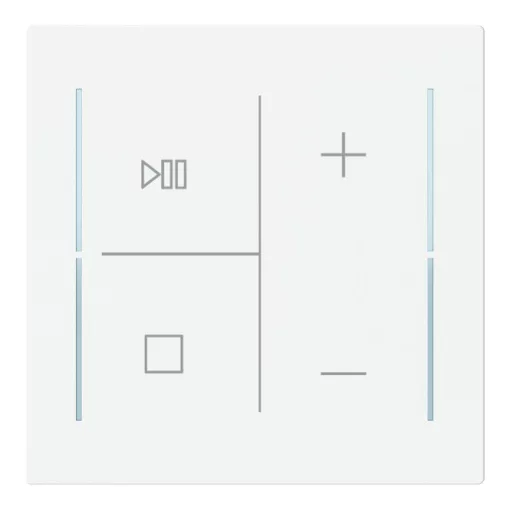 BUSCH-JAEGER LFMW/A.4.70.11-44M Keypad art gomb | 4-csatornás, zenevezérlés | stúdiófehér matt