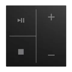   BUSCH-JAEGER LFMW/A.4.55.11-915 Billenő a Keypad balance SI-hez | 4-csatornás, zenévezérlés | matt fekete