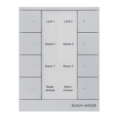   BUSCH-JAEGER SB-F-8.0.11-83 f@h-Tastsensor tenton | 8-csatornás | aluezüst