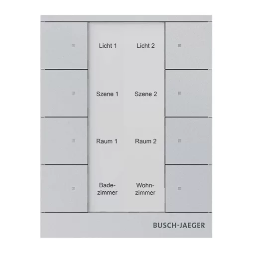 BUSCH-JAEGER SB-F-8.0.11-83 f@h-Tastsensor tenton | 8-csatornás | aluezüst