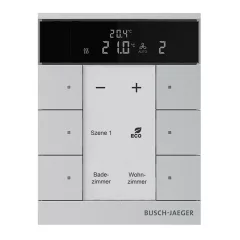   BUSCH-JAEGER SBR-F-6.0.11-83 f@h-tapintásérzékelő tenton | 6-csatornás, RTR | aluezüst