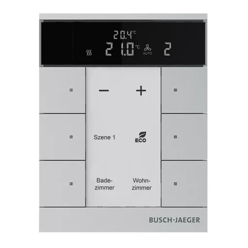 BUSCH-JAEGER SBR-F-6.0.11-83 f@h-tapintásérzékelő tenton | 6-csatornás, RTR | aluezüst