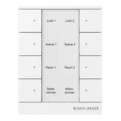   BUSCH-JAEGER SB-F-8.0.11-84 f@h-tapintásérzékelő tenton | 8-csatornás | stúdiófehér