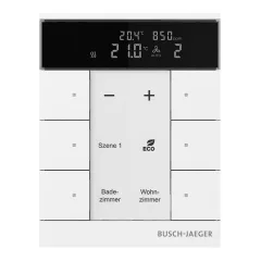   BUSCH-JAEGER SBC-F-6.0.11-84 f@h-Tastsensor tenton | 6-csatornás, RTR, VOC, páratartalom | stúdiófehér
