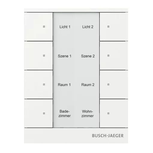BUSCH-JAEGER SB-F-8.0.11-884 f@h-Tastsensor tenton | 8-csatornás | studioweiß matt