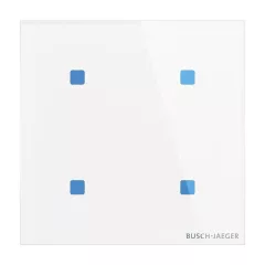   BUSCH-JAEGER TB/U4.5.11-CG KNX tapintásérzékelő Standard tacteo | 4-csatornás, Standard | üveg fehér | 86x86 mm