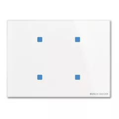   BUSCH-JAEGER TB/U4.8.11-CG KNX tapintásérzékelő Standard tacteo | 4-csatornás, vízszintes | üveg fehér | 86x115 mm