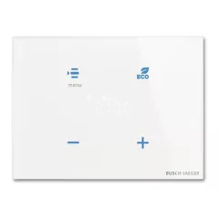   BUSCH-JAEGER TR/U.3.11-CG KNX Touch-RTR Standard tacteo | 4-csatornás, vízszintes | fehér üveg | 86x115 mm