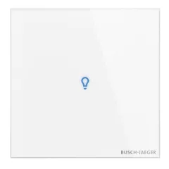   BUSCH-JAEGER TB/U1-CG KNX tapintásérzékelő Premium tacteo | 1 kimenetes | üveg fehér | 86x86 mm