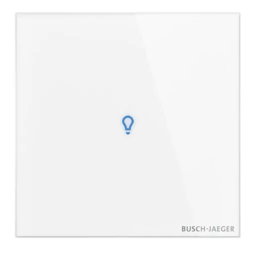BUSCH-JAEGER TB/U1-CG KNX tapintásérzékelő Premium tacteo | 1 kimenetes | üveg fehér | 86x86 mm
