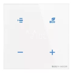  BUSCH-JAEGER TR/U-CG KNX-Touch-RTR Premium tacteo | 4-csatornás | fehér üveg | 86x86 mm
