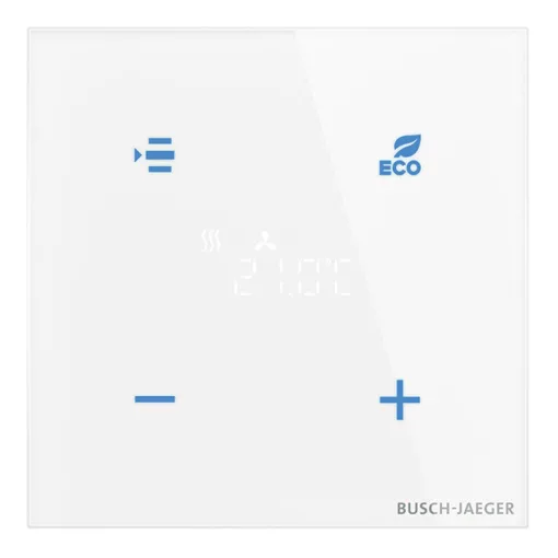 BUSCH-JAEGER TR/U-CG KNX-Touch-RTR Premium tacteo | 4-csatornás | fehér üveg | 86x86 mm